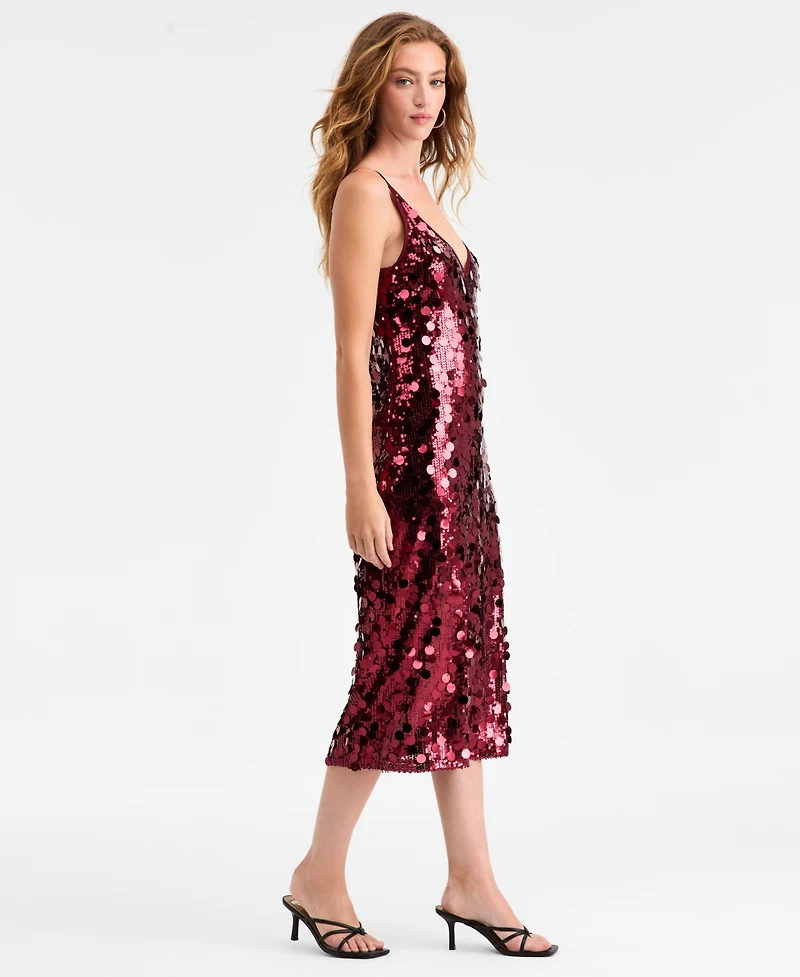 Bar Iii Women's Pailette Midi Dress, Macy's Exclusive