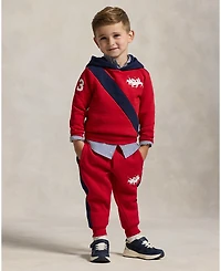 Polo Ralph Lauren Toddler and Little Boys Triple-Pony Fleece Hoodie