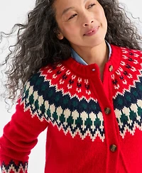 Style & Co Women's Fair Isle Cardigan, Macy's Exclusive