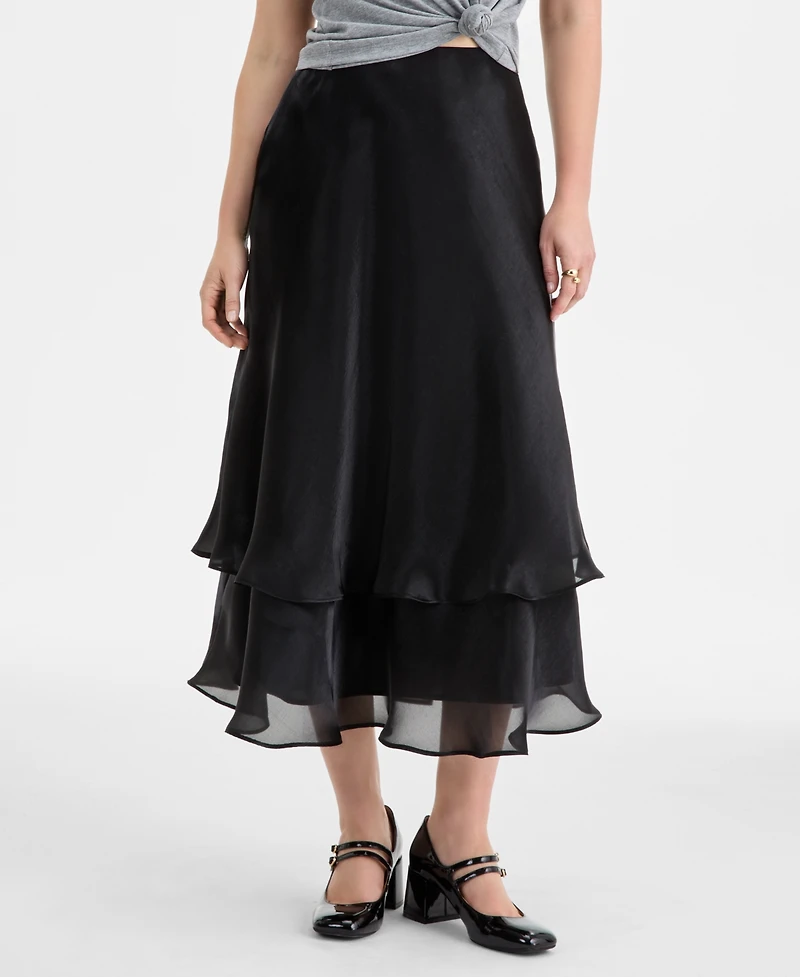 On 34th Women's Tiered Flounce Midi Skirt, Macy's Exclusive