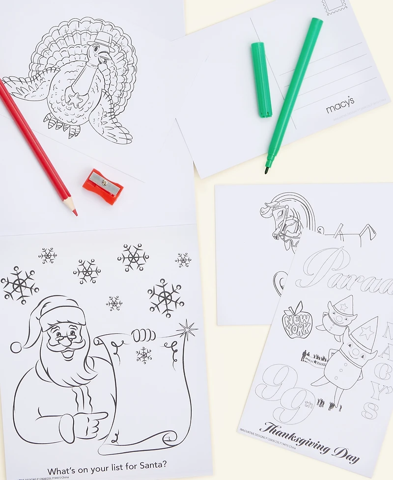 Macy's Thanksgiving Day Parade Drawing and Coloring Kit, Macy's Exclusive