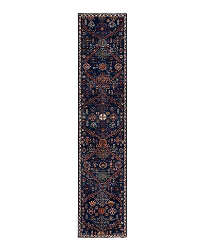 Adorn Hand Woven Rugs Serapi M1982 2'7"x11'8" Runner Area Rug