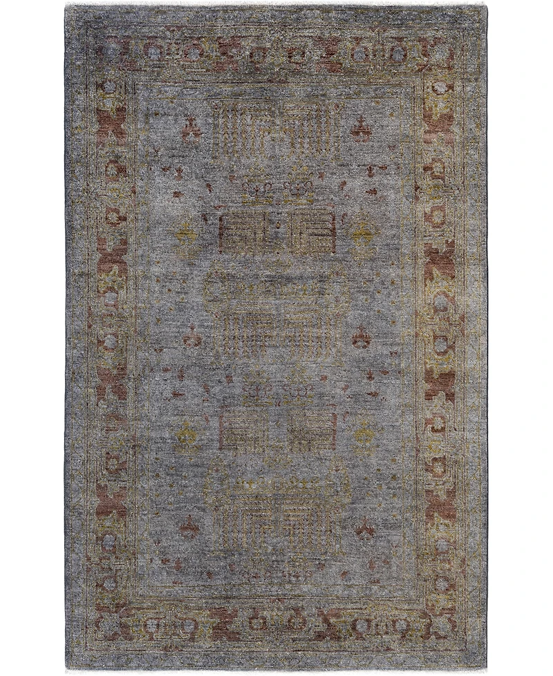 Adorn Hand Woven Rugs Fine Vibrance M1482 4'10"x7'10" Area Rug