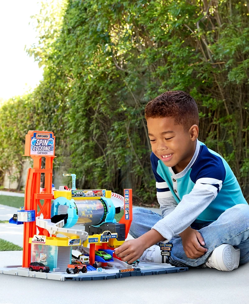 Matchbox Spin Cyclone Car Wash Playset