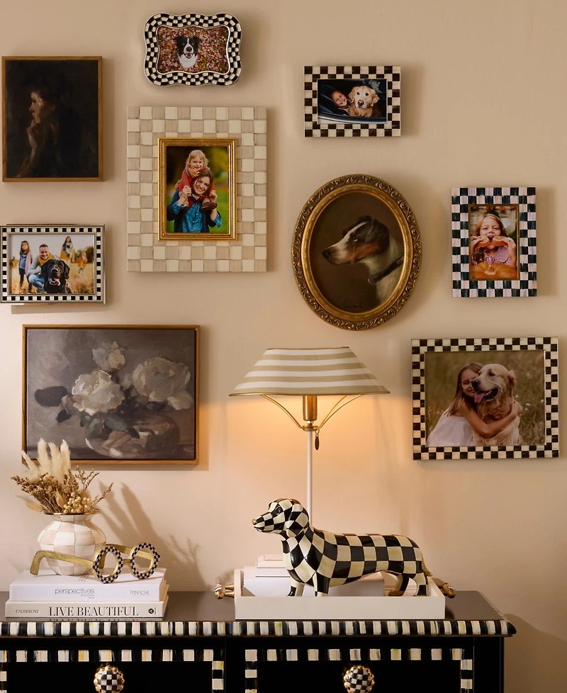MacKenzie-Childs Courtly Check Silver Plated Frame