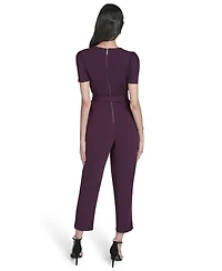 Calvin Klein Petite Short Sleeves Jumpsuit