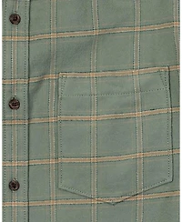 Hope & Henry Mens' Brushed Flannel Button Down Shirt
