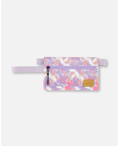 Deux par Deux Girl Double Pencil Case Lilac Cat Print - Toddler|Child