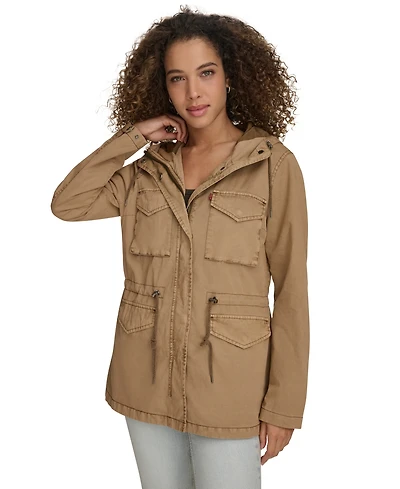 Levi's Women's Lightweight Washed Cotton Military Jacket