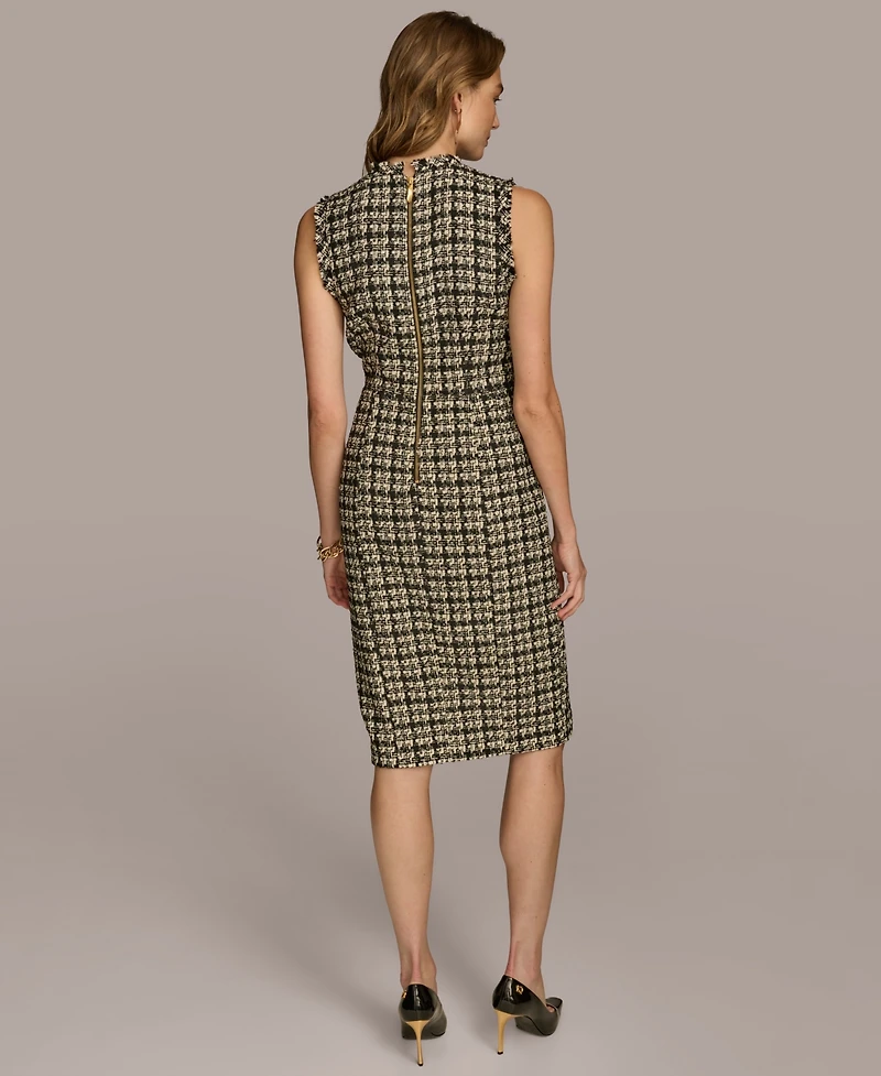 Donna Karan New York Women's Tweed Sleeveless Dress