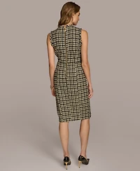 Donna Karan New York Women's Tweed Sleeveless Dress