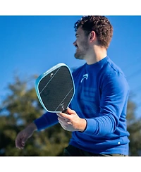 Head Gravity Tour Ex Pickleball Paddle - Black/Lt Blue / 4 1/8 / 8.6 Oz