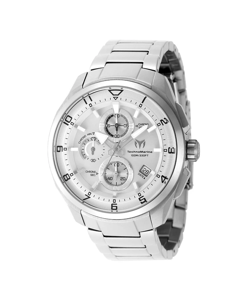 Technomarine Men's Tm-318129 Ocean Quartz Silver Dial Watch