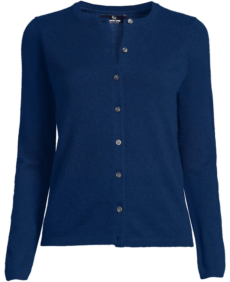 Lands' End Women's Plus Cashmere Cardigan Sweater