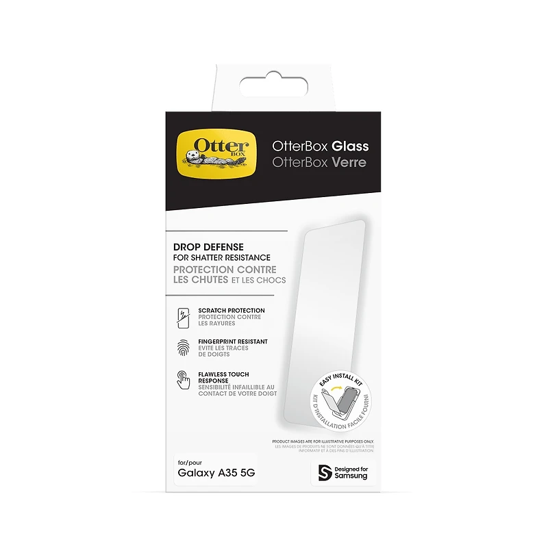 OtterBox Glass Screen Protector for Samsung Galaxy A35 5G-Clear