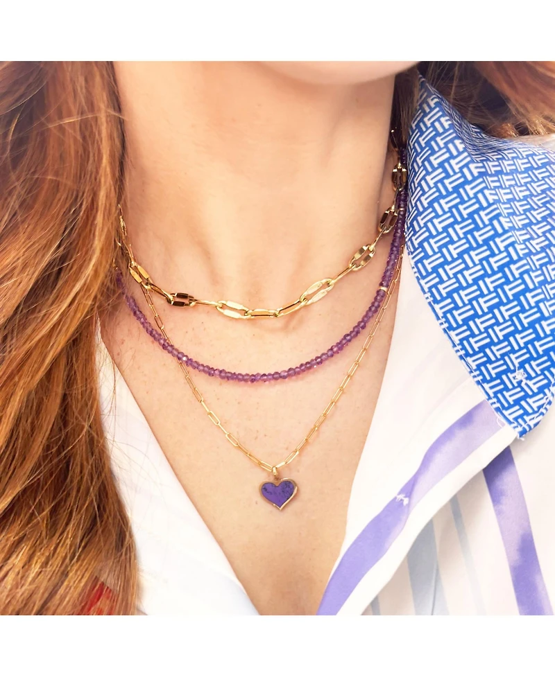 The Lovery Mariner Link Chain Necklace 14K Gold