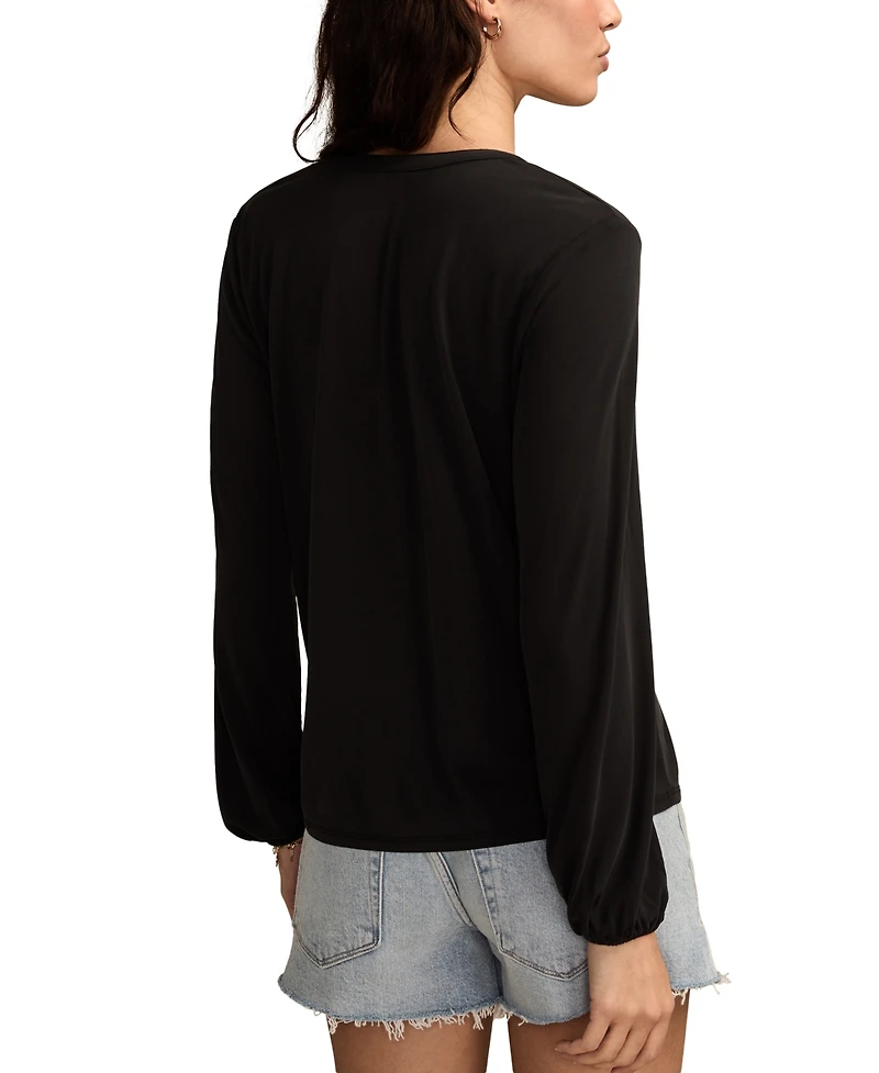 Lucky Brand Women's Sandwash Long Sleeve Top