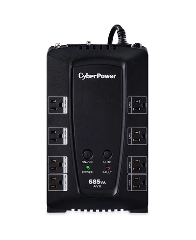 CyberPower CP685AVRG 685VA/390W AVR Ups Surge Protector & Battery Backup