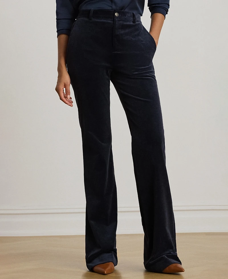 Lauren Ralph Women's High Rise Corduroy Flare Pants