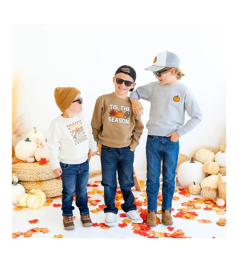 Sweet Wink Little and Big Boys Tis The Season Pumpkin Patch Sweatshirt