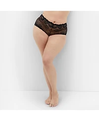 City Chic Women's Plus Adore 3 Pack Lace Shorty