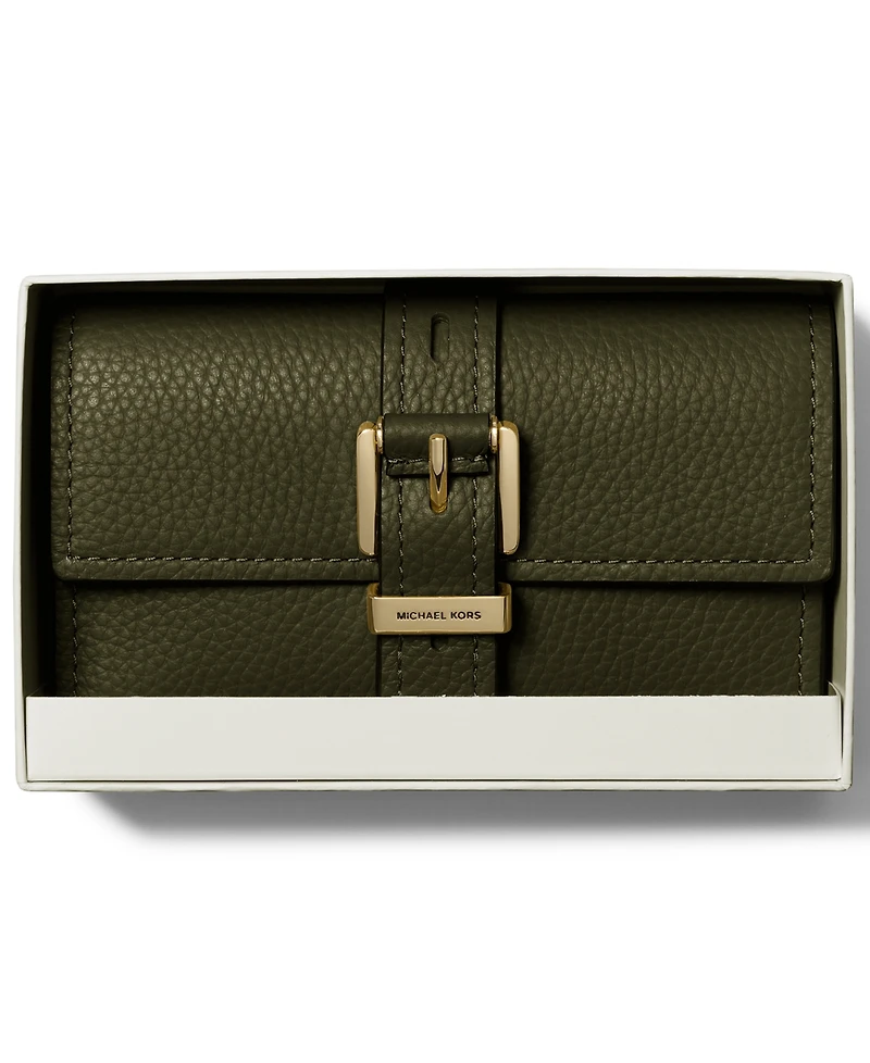 Michael Kors Nolita Flap Trifold Leather Wallet