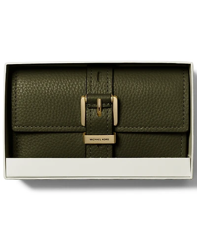 Michael Kors Nolita Flap Trifold Leather Wallet