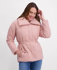 Kensie Cinched Waist Puffer