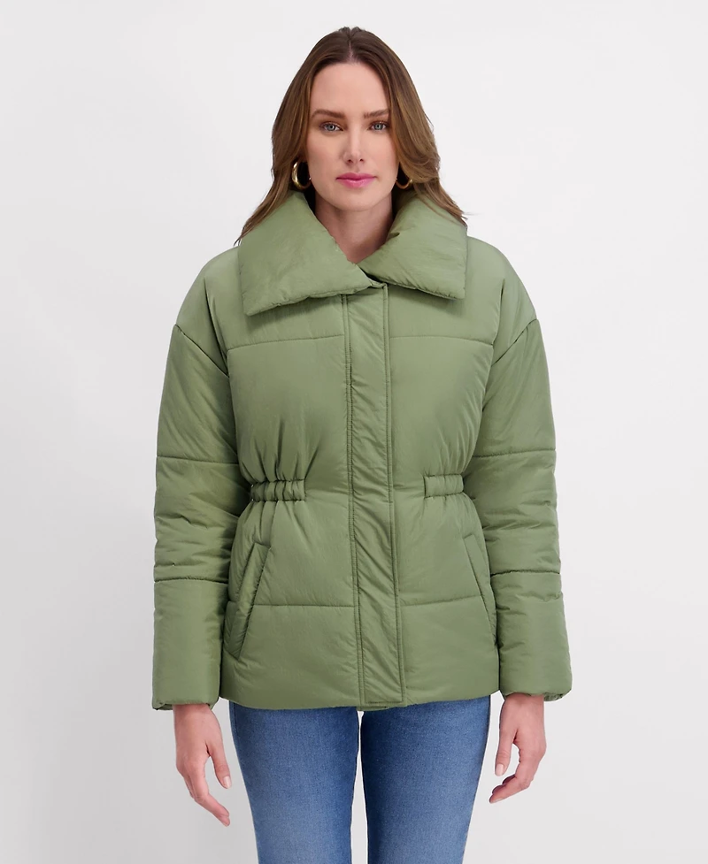 Kensie Cinched Waist Puffer
