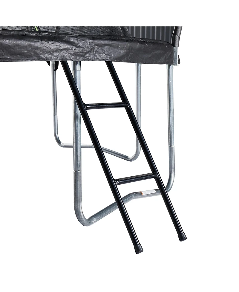 JumpKing 12' Round Trampoline with Safety Enclosure & Ladder Included – Black/Lime Green