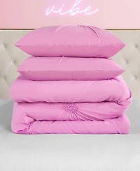 Juicy Couture Amora Gathered Heart 3-Pc. Comforter Set, Full/Queen