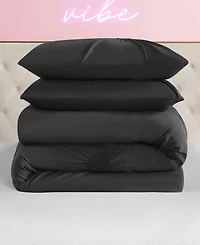 Juicy Couture Amora Gathered Heart 3-Pc. Comforter Set