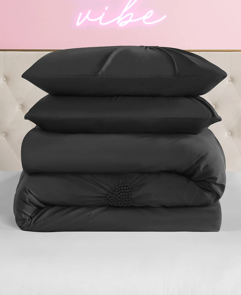Juicy Couture Amora Gathered Heart -Pc. Comforter Set