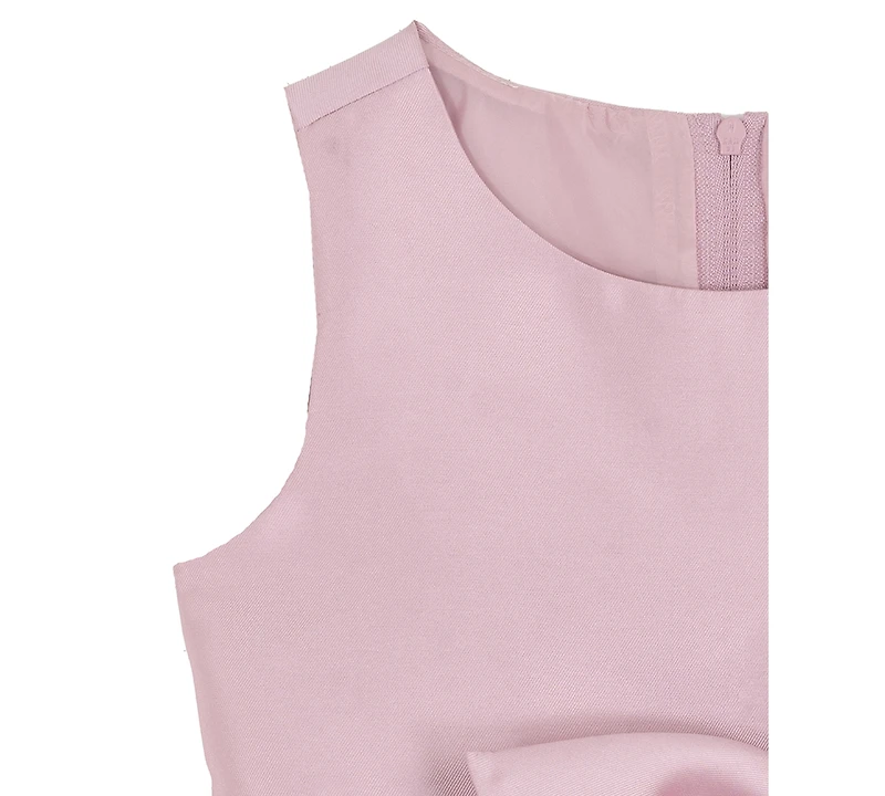 Rare Editions Toddler and Little Girls Mikado Cascade Bow Dress