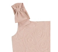 Rare Editions Toddler and Little Girls Glitter Soutache Social Dress