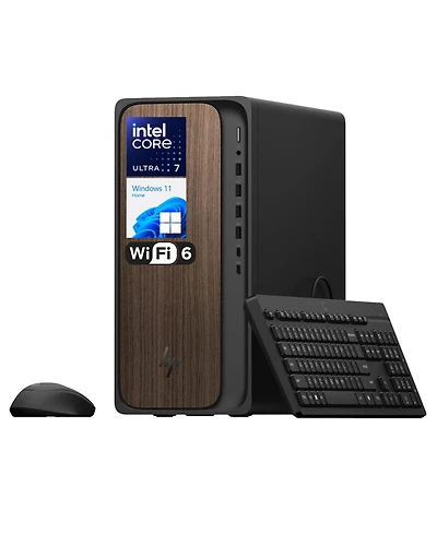 Hp OmniDesk Premium Tower Desktop Intel Core Ultra 7 265 16GB Ram Intel Graphics 512GB Ssd Storage Windows 11 Home - Black