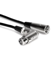 Hosa Technology Hosa Xff-101.5 Balanced Interconnect, Right-angle XLR3F to XLR3M, 1.5 ft