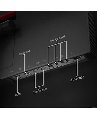 Lenovo ThinkVision P40w-20 39.7" 21:9 5K2K Wuhd Curved Ips Wled Lcd Monitor, Raven Black