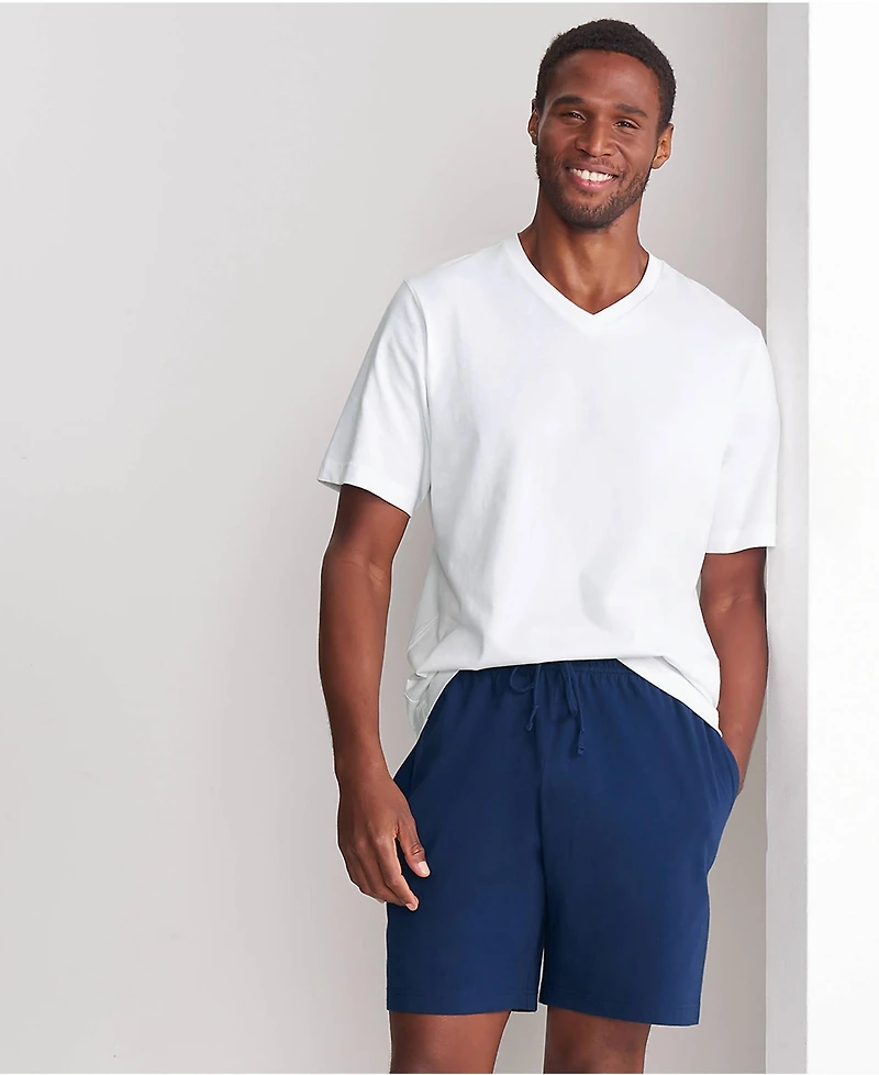 Lands' End Men's Big Knit Jersey Pajama Shorts
