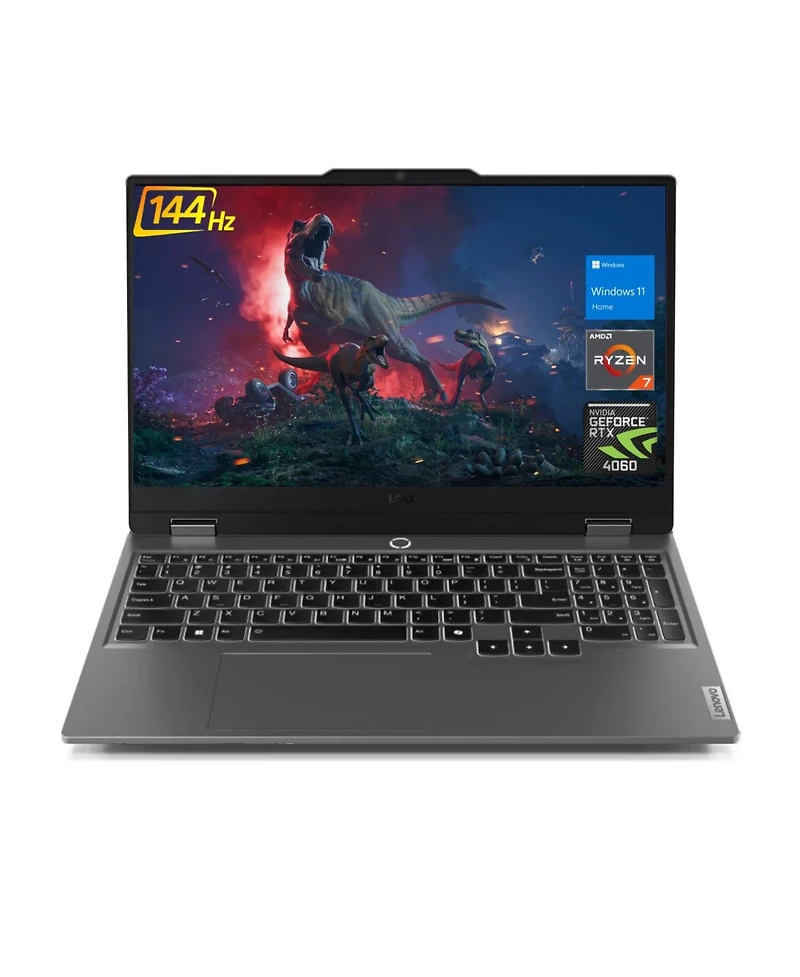 Lenovo Loq 15.6" Gaming Traditional Laptop Amd Ryzen 7 8845HS 16GB Ram Nvidia GeForce Rtx 4060 1TB Ssd Storage Windows 11 Home Fhd 144Hz - Grey