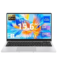 memzuoix 15.6 inch Laptop, Laptops with Celeron N4000, 8GB LPDDR4 256GB Ssd, Ips Fhd 1920x1080, WiFi+BT4.2+Mini Hdmi+Tf Card Slot, Traditional Laptop