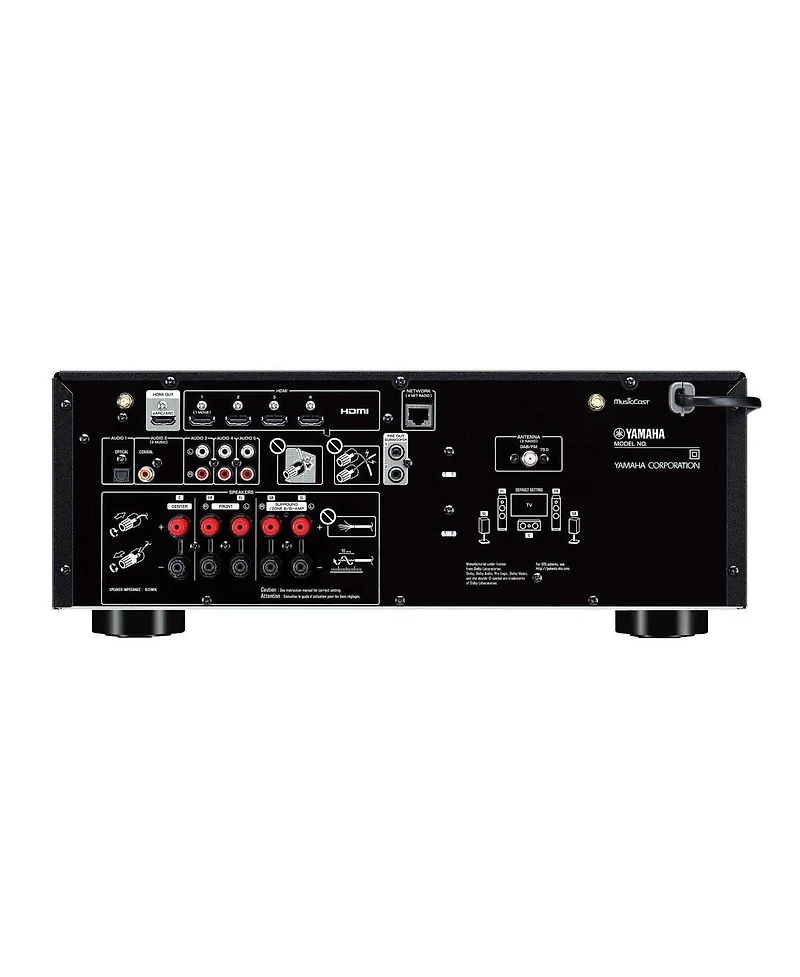 Yamaha Rx-V4 5.2 Channel Av Receiver with Sanus Ultra High Speed 8K 6.56 ft. Hdmi 2.1 Cable