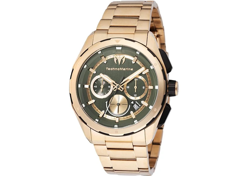Technomarine Men's Tm-318095 Ocean Quartz Olive Green Dial Watch