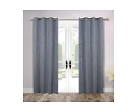 Superior Neal 100% Blackout Solid Machine Washable Curtains, Set of 2 Panels