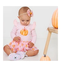 Sweet Wink Baby Girls Coquette Pumpkin Long Sleeve Tutu Bodysuit