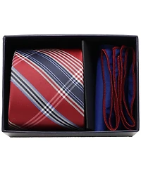 Ben Sherman Men's 2-Piece Tie and Pocket Square Half Box Set
