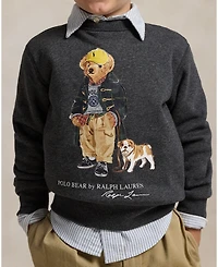 Polo Ralph Lauren Toddler and Little Boys Bear Heathered Fleece Sweatshirt