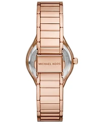 Michael Kors Women's Sylvia Three-Hand Rose Gold-Tone Stainless Steel Watch, 33mm