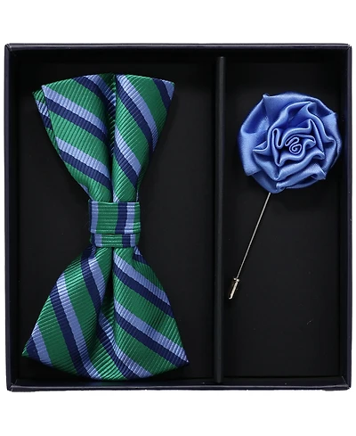 Ben Sherman Men's 2-Piece Pre-Tied Bow and Lapel Pin Box Set