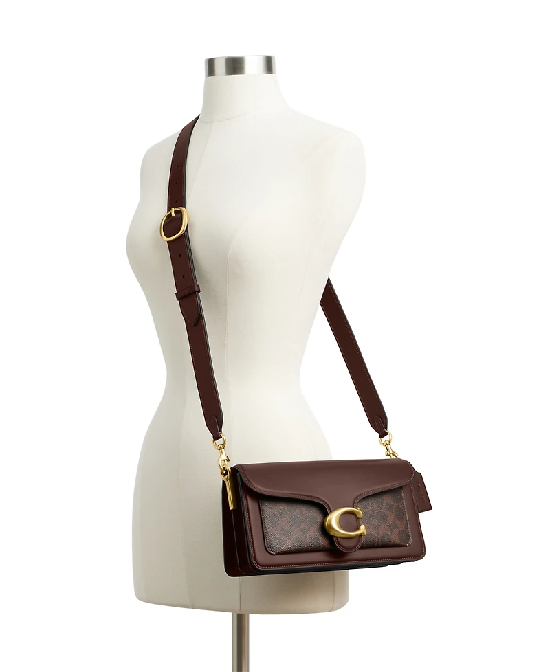 Coach Tabby Medium Canvas Signature Tabby Shoulder Bag 26